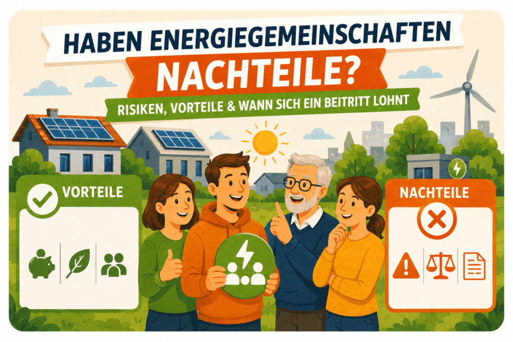 Energiegemeinschaften Nachteile