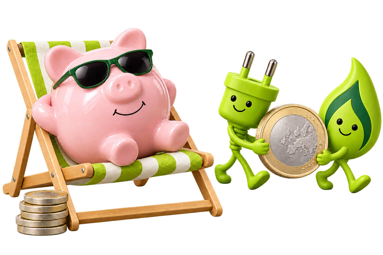 Energieanbieter wechseln - Schweinchen Geld sparen